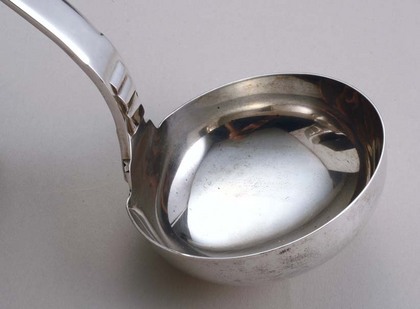 Art Deco Silver Soup Ladle